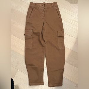 Aritzia Wilfred Free Modern Cargo Pant in color COGNAC